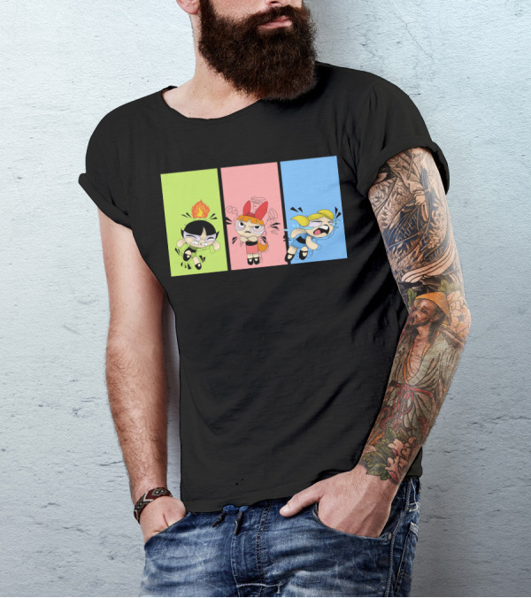 Powerpuff Girls Trio In Action T-Shirt