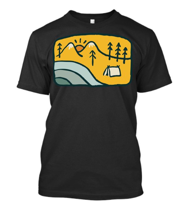 Sweet Home Mountain Sunset Camping Adventure T-Shirt