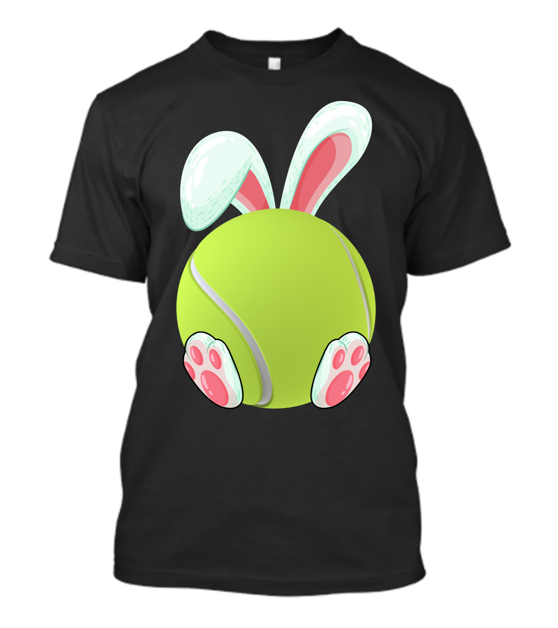 Tennis Ball Bunny Ears And Paws T-Shirt