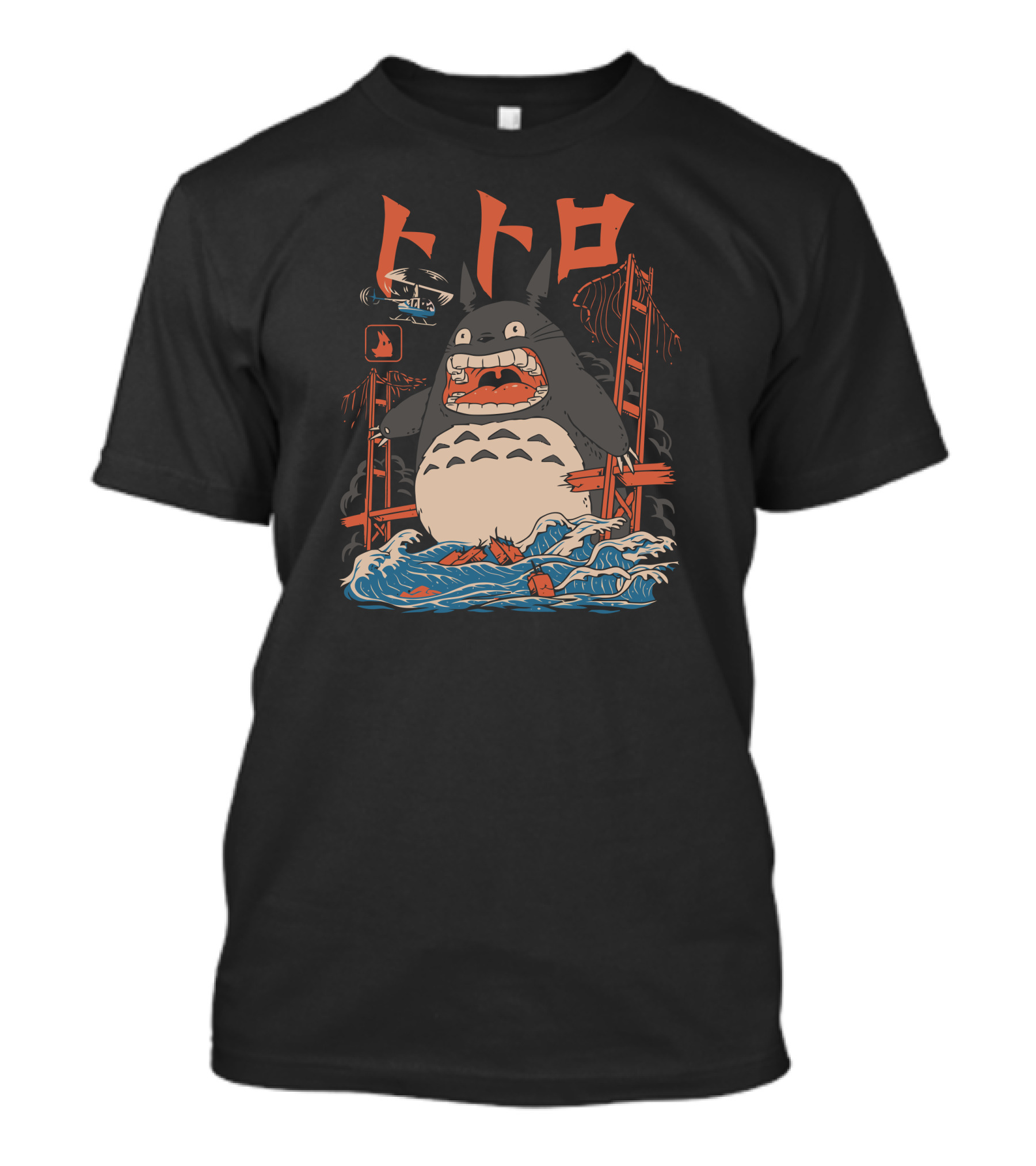 Totoro Kaiju Monster Attack T-Shirt
