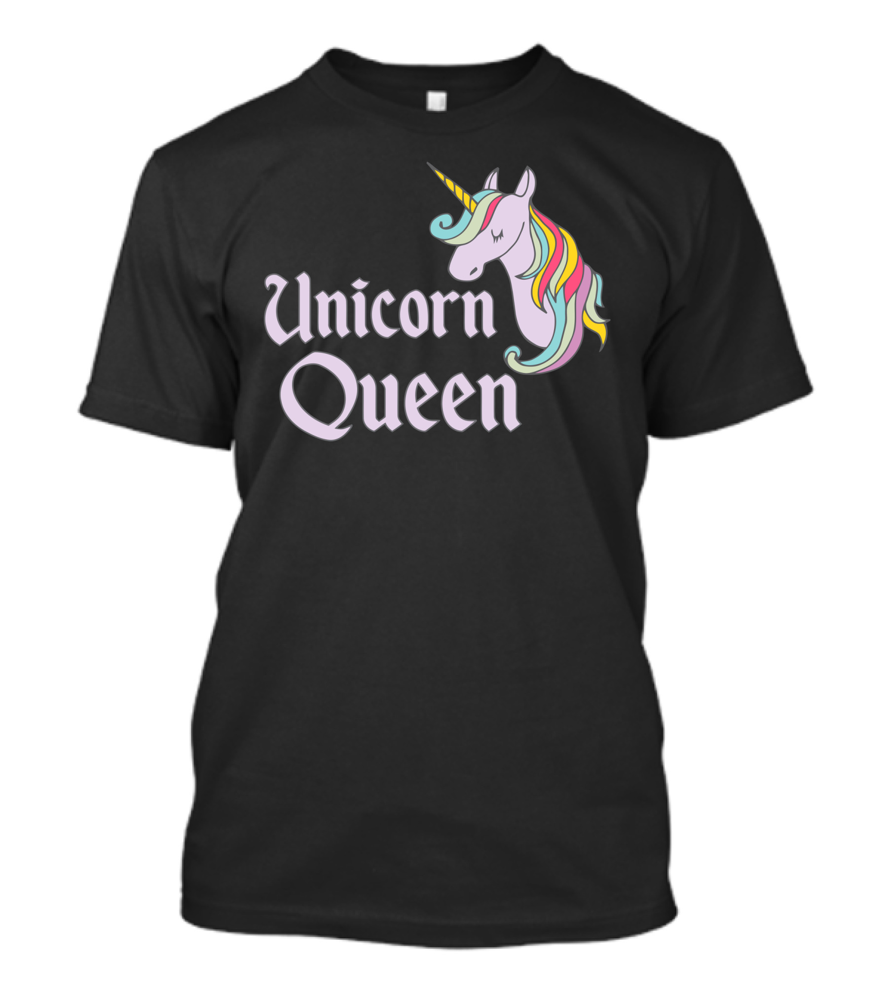 Unicorn Queen Pastel Rainbow Mane Fantasy T-Shirt