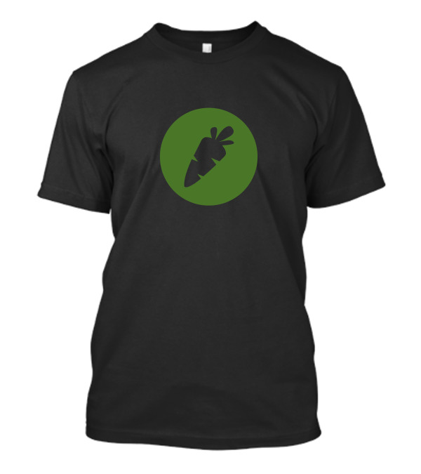 Vegan Carrot Icon In Green Circle T-Shirt