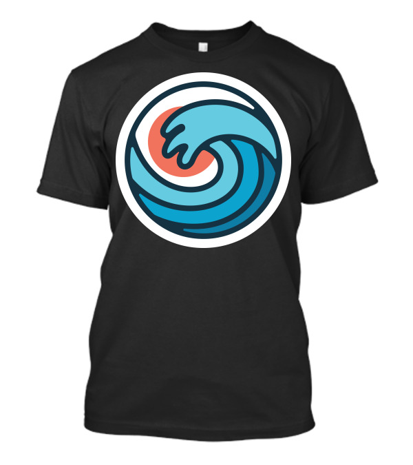 Wave Circle Blue Ocean T-Shirt