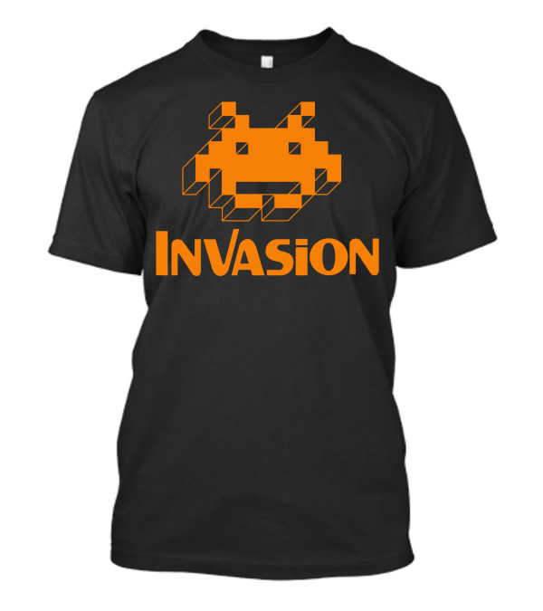 Invasion Pixel Alien Retro Gaming T-Shirt