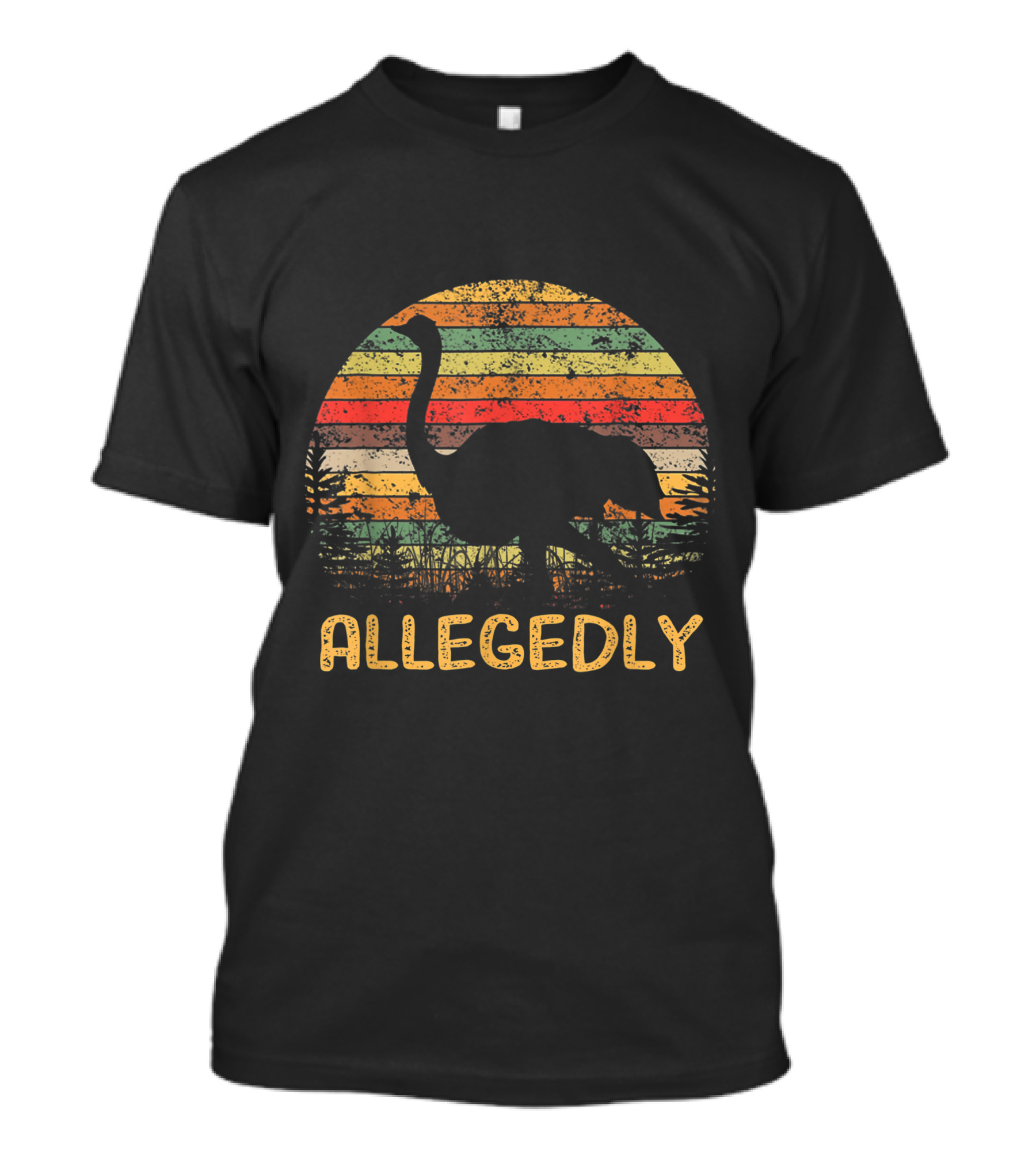 Allegedly Ostrich Striped Sunset T-Shirt
