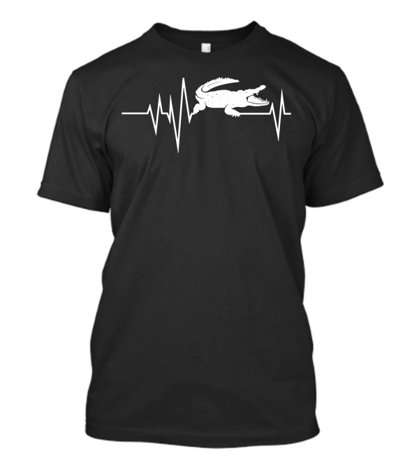Alligator Crocodile Heartbeat Reptile T-Shirt