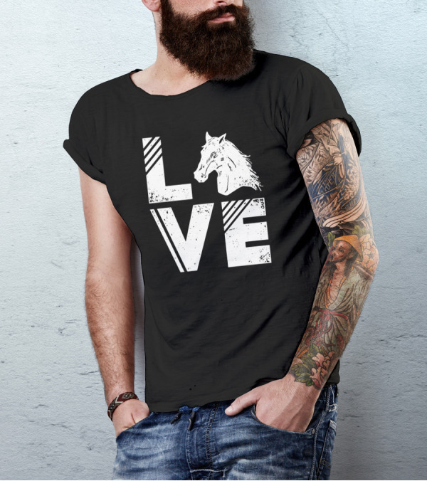 Love Horse Animal T-Shirt
