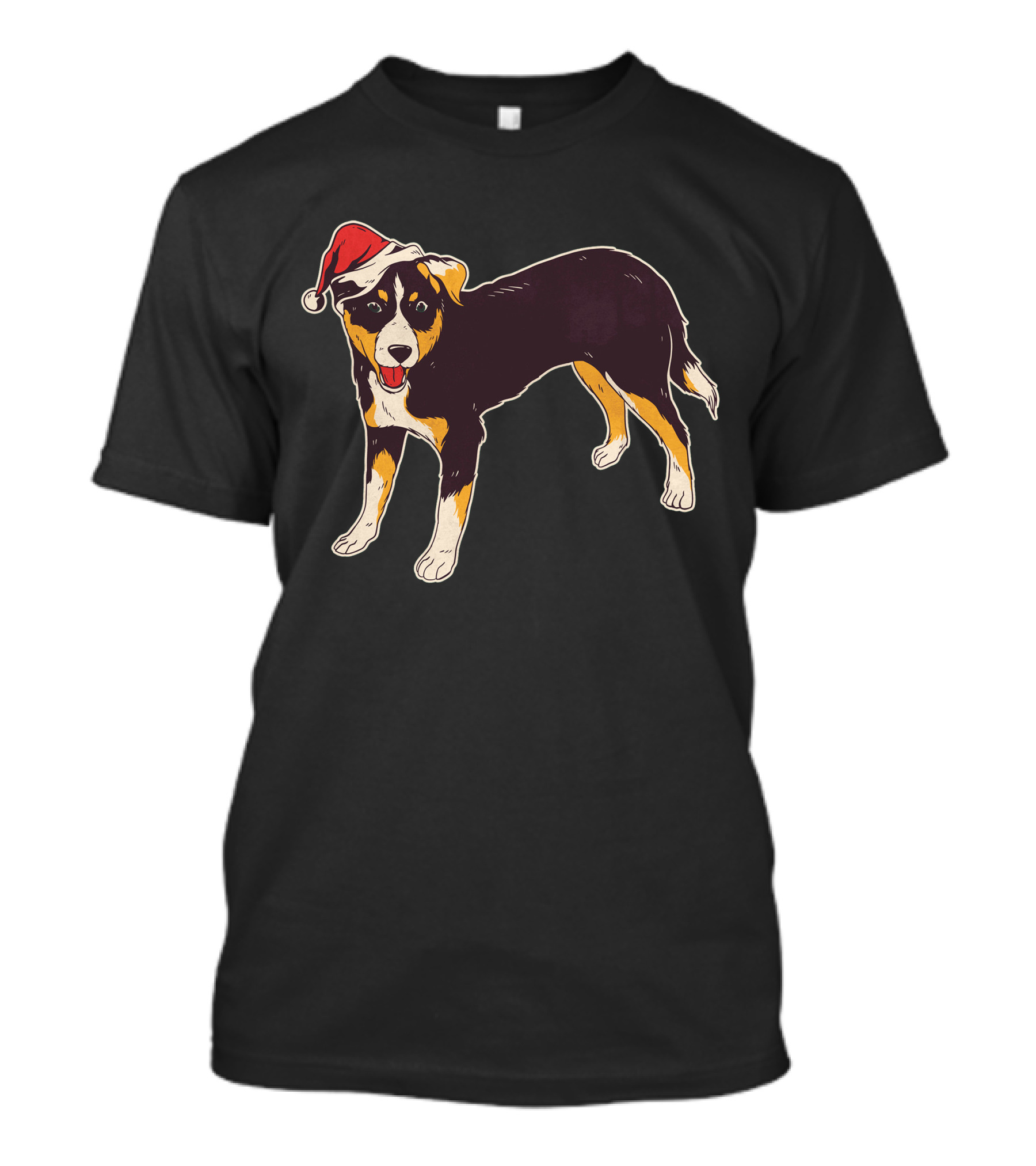 Appenzeller Dog Santa Hat T-Shirt