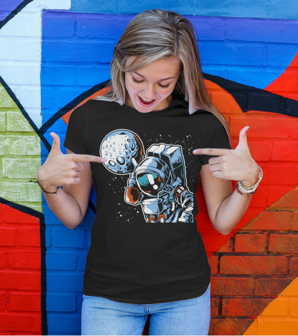 Astrodunk Astronaut Dunk Moon Basketball NB T-Shirt