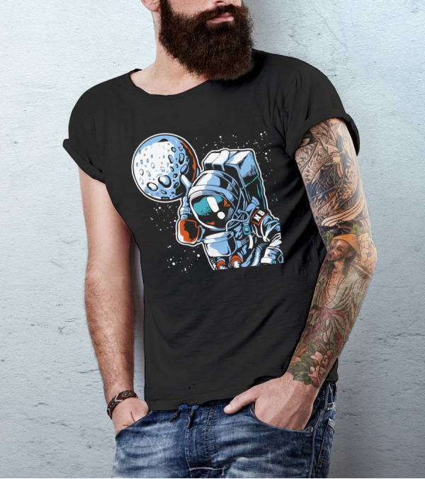 Astrodunk Astronaut Dunk Moon Basketball NB T-Shirt
