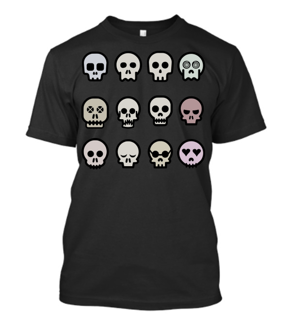 Avatar Emotions Icon Skulls With Expressions T-Shirt