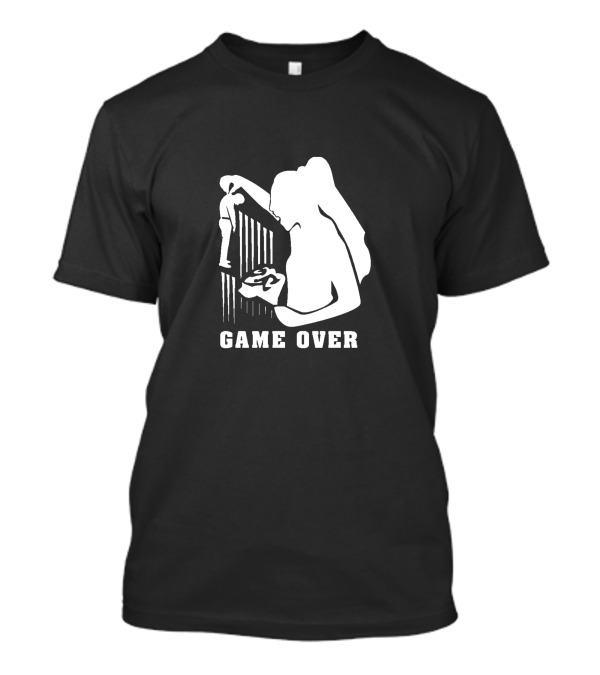 Bachekor Game Over Bride Dragging Groom T-Shirt