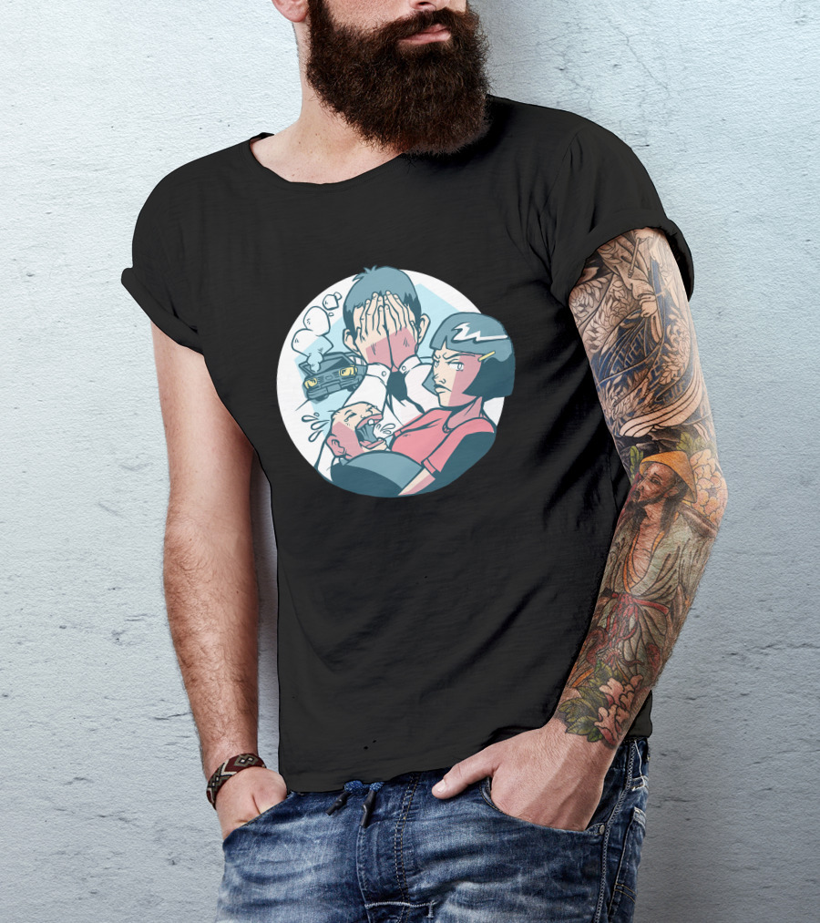 Bad Family Retro Anime Car Chaos Drama T-Shirt