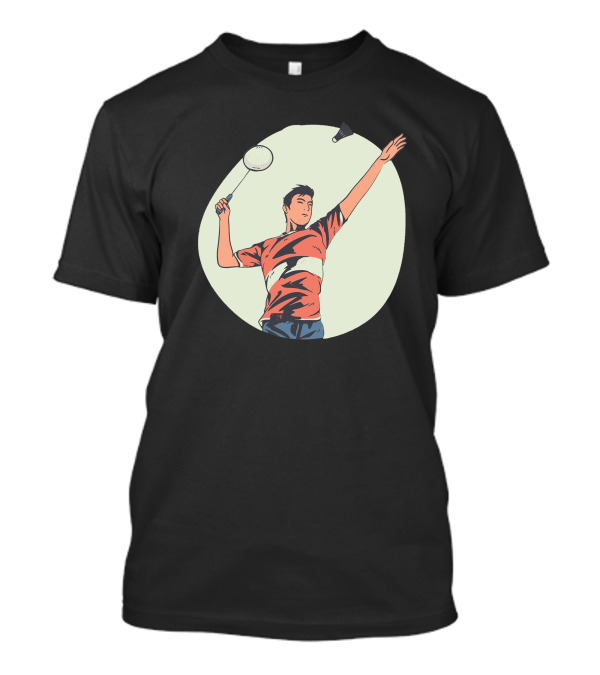 Badminton Smash With Shuttlecock Flight T-Shirt