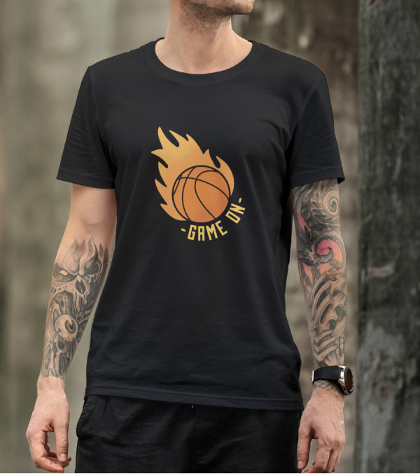 Basketball Game On Fire T-Shirt