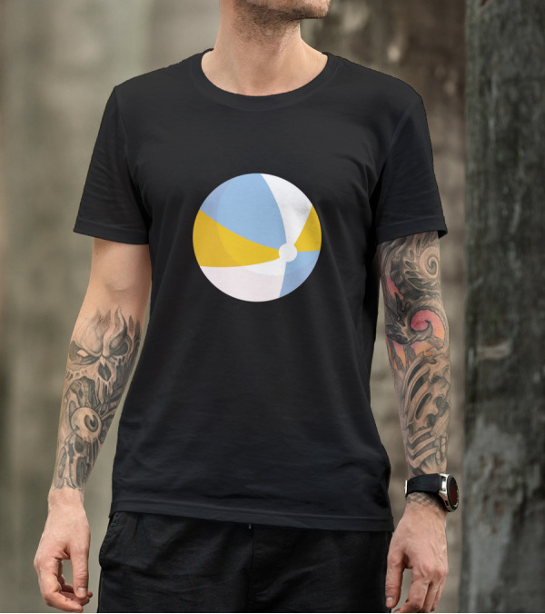 Beach Ball Pregnancy Theme Fun Summer Vibes T-Shirt