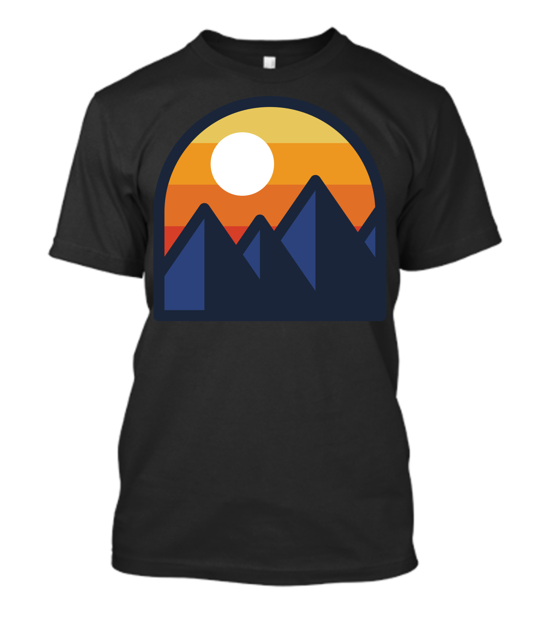 Beauty Sunset Mountain Sunrise Over Peaks T-Shirt