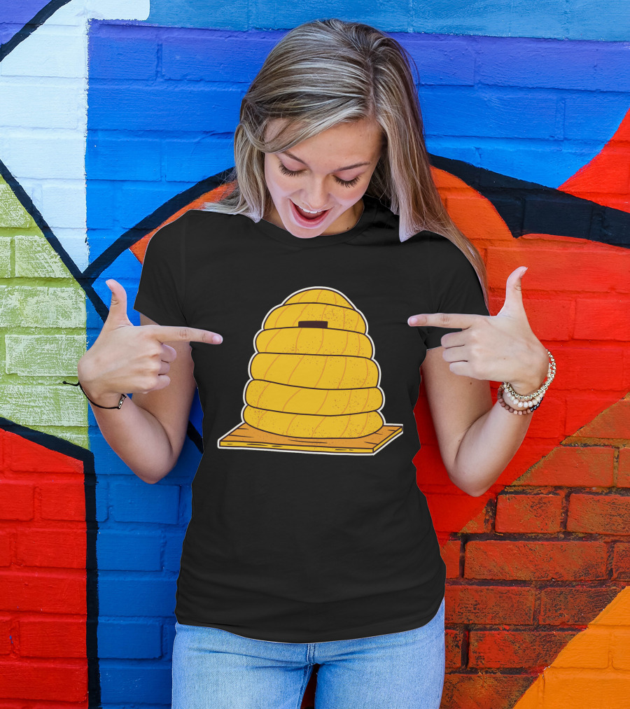 Beehive Yellow Buzzing Hive T-Shirt