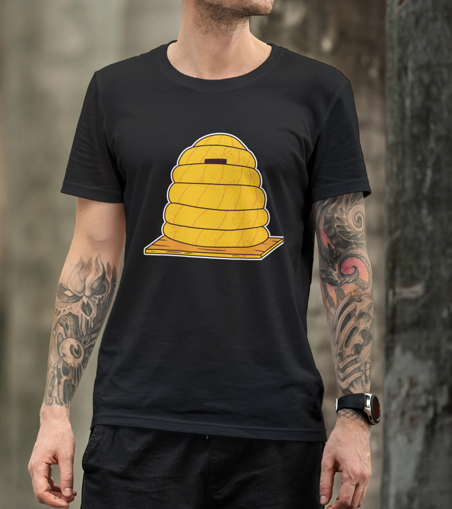 Beehive Yellow Buzzing Hive T-Shirt
