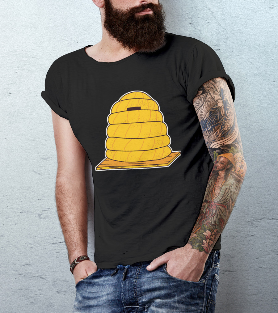 Beehive Yellow Buzzing Hive T-Shirt