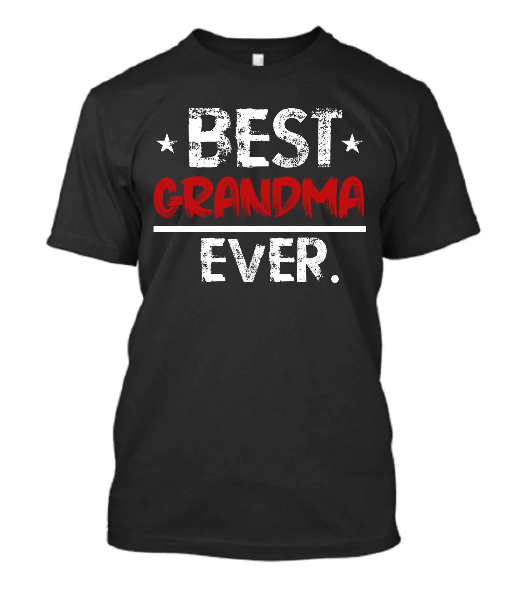 BEST GRANDMA EVER With Stars Accent T-Shirt