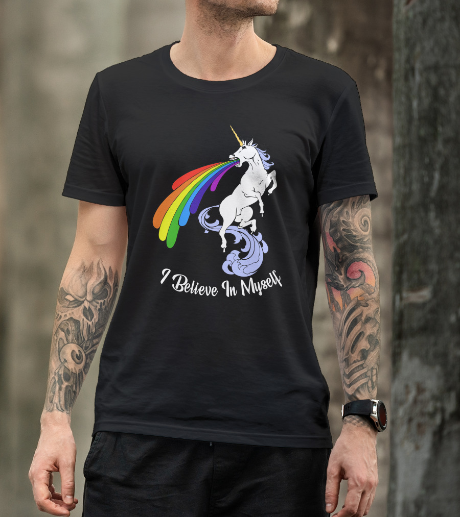 I Believe In Myself Unicorn Rainbow T-Shirt