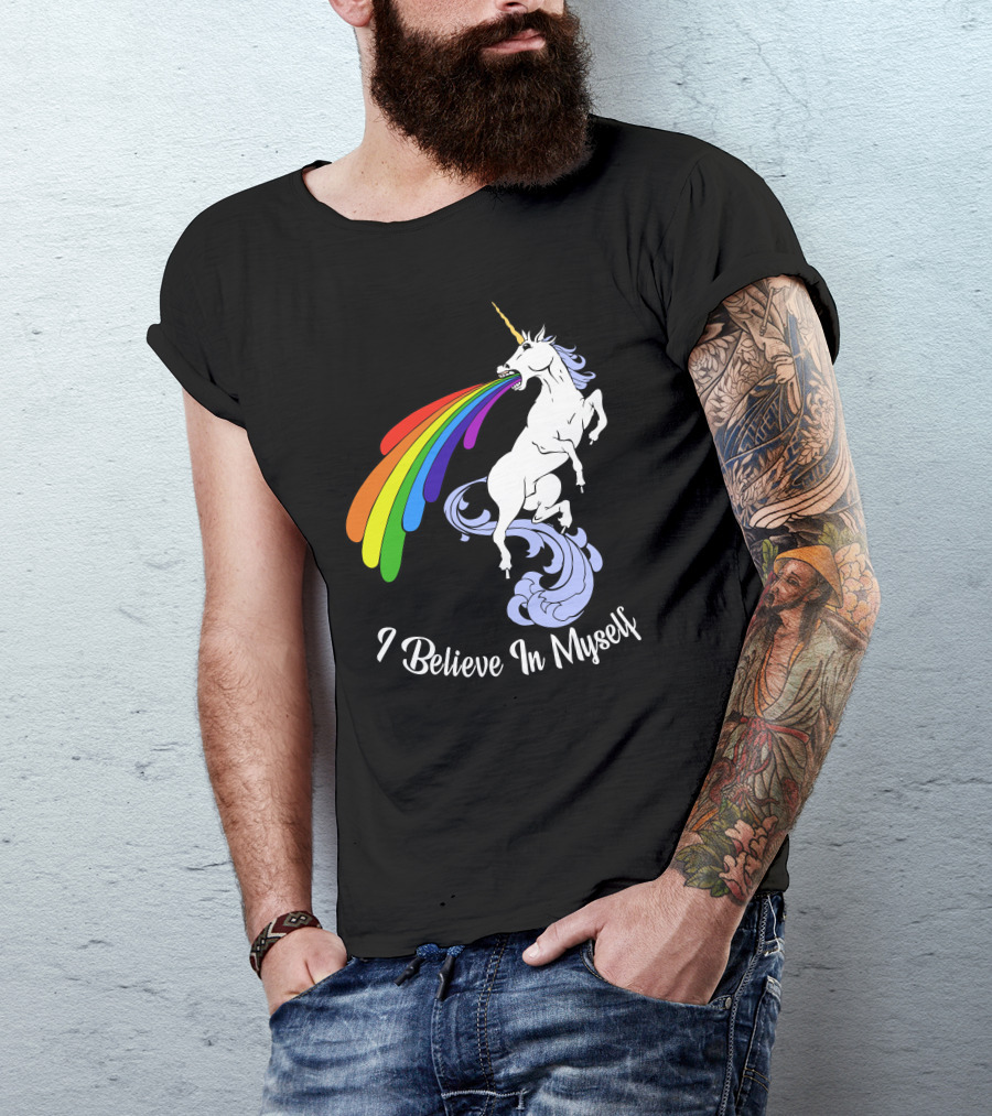 I Believe In Myself Unicorn Rainbow T-Shirt