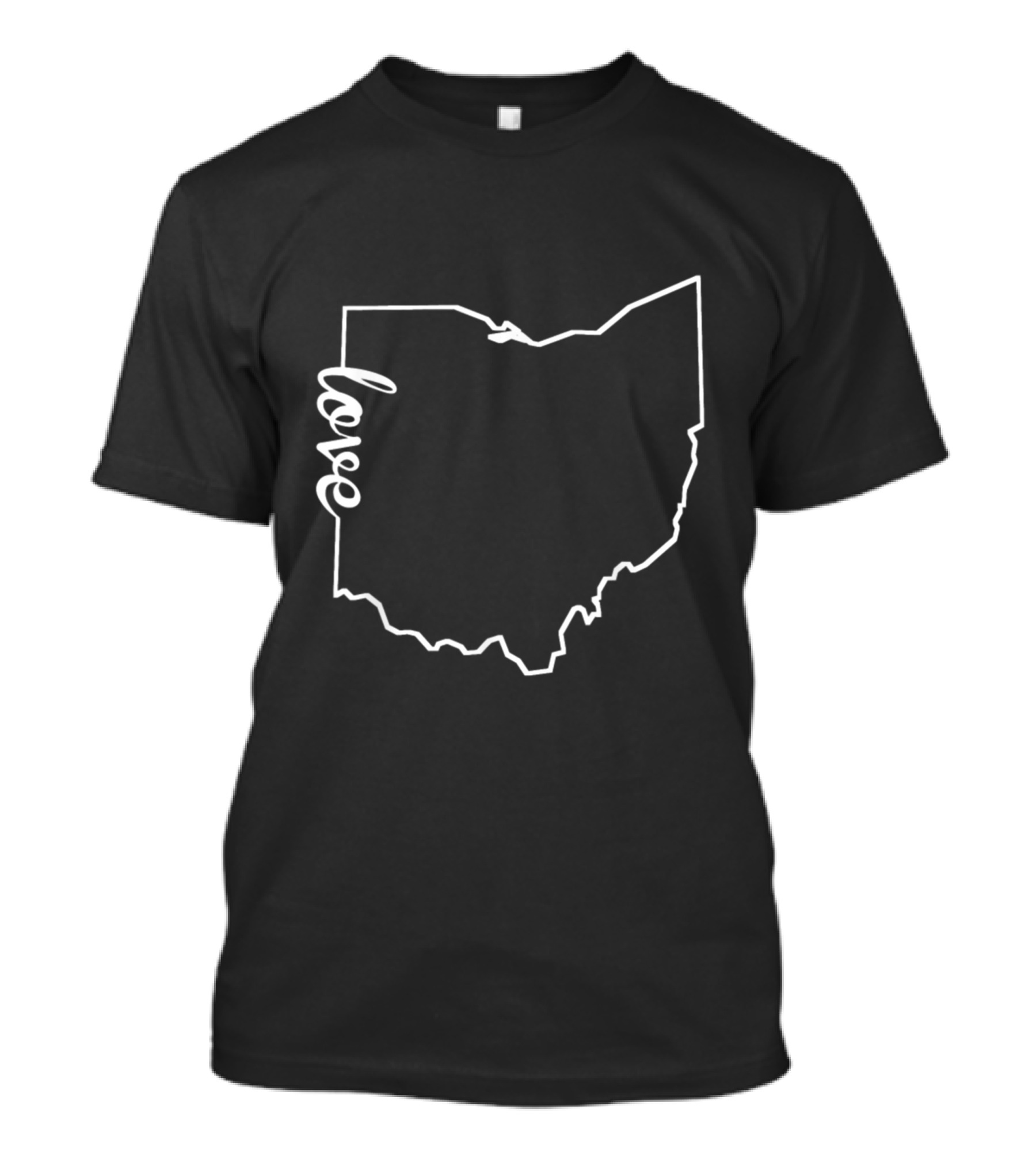 Love Ohio My Home State Outline T-Shirt