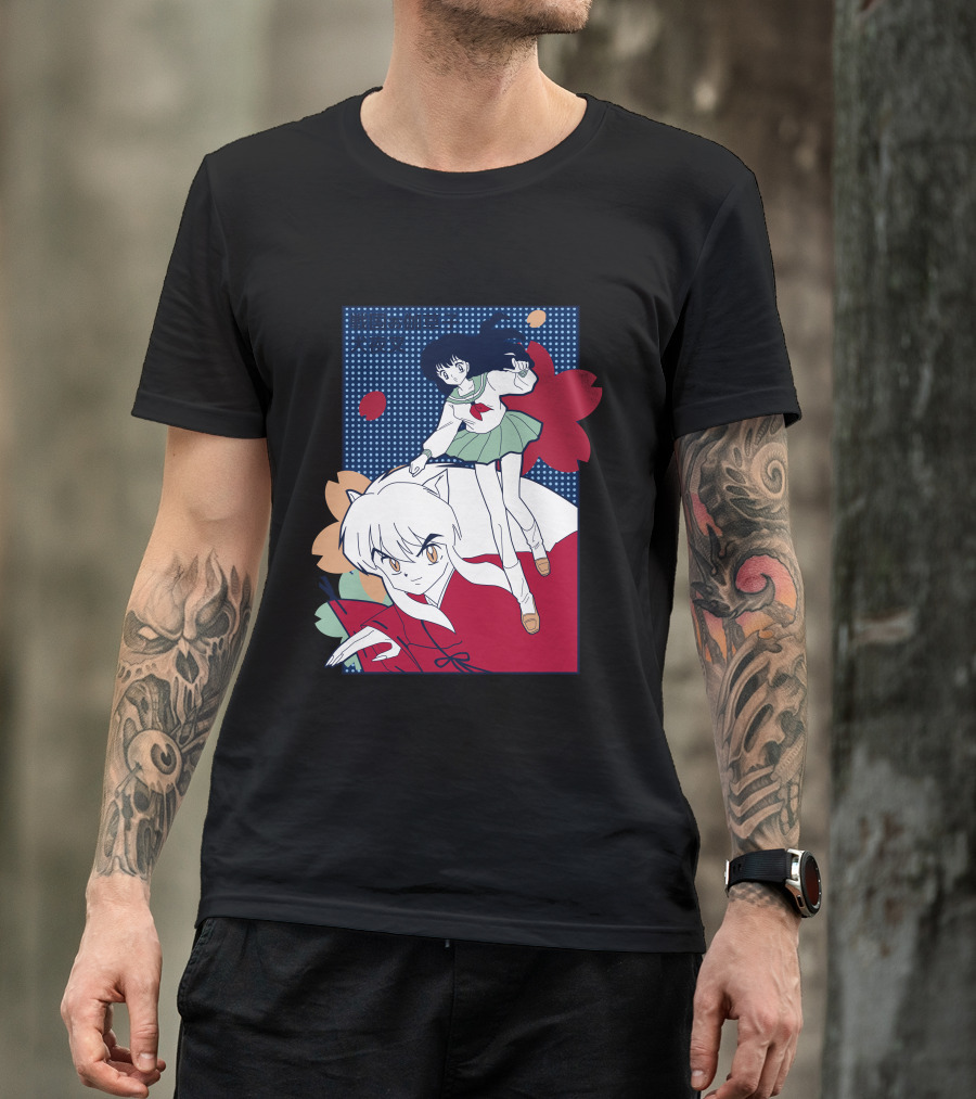 Inuyasha And Kagome Retro Pop Art Manga T-Shirt