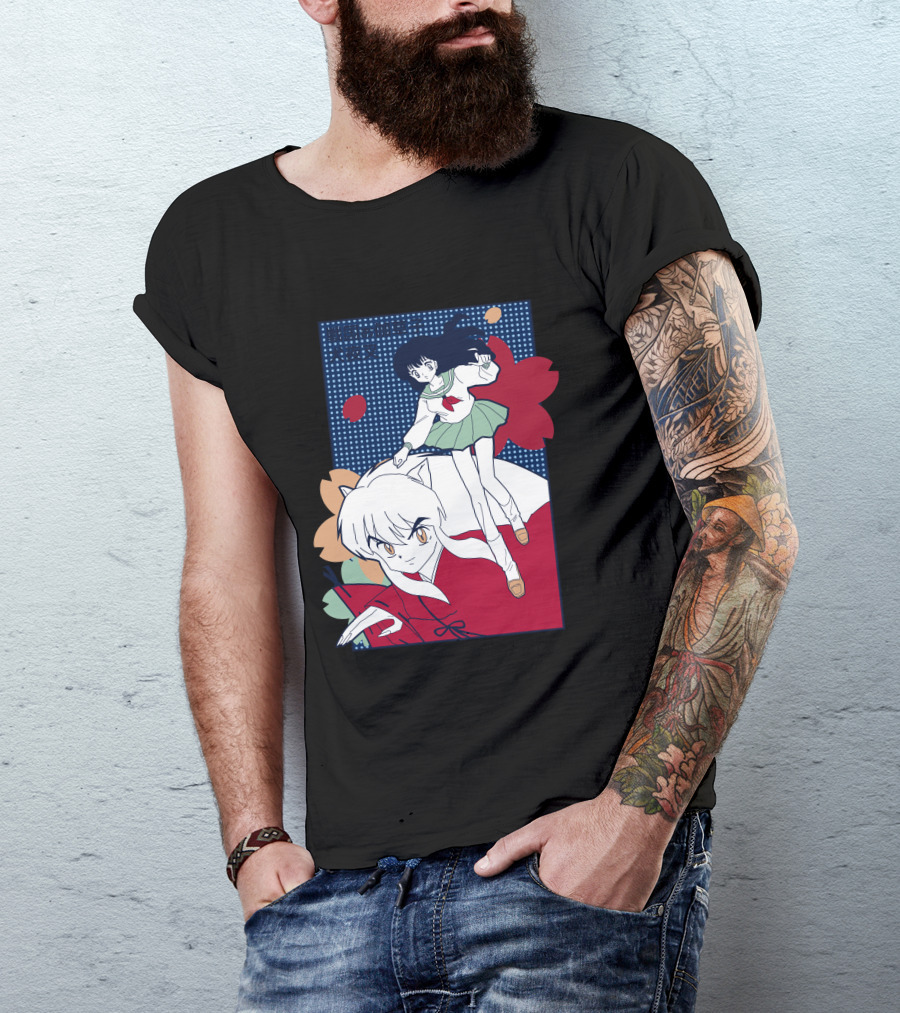 Inuyasha And Kagome Retro Pop Art Manga T-Shirt