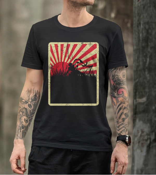 Japanese Rising Sun Samurai T-Shirt