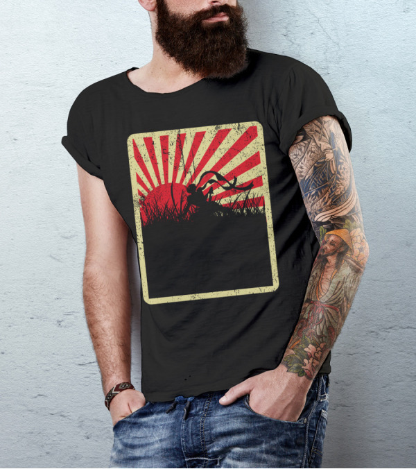 Japanese Rising Sun Samurai T-Shirt