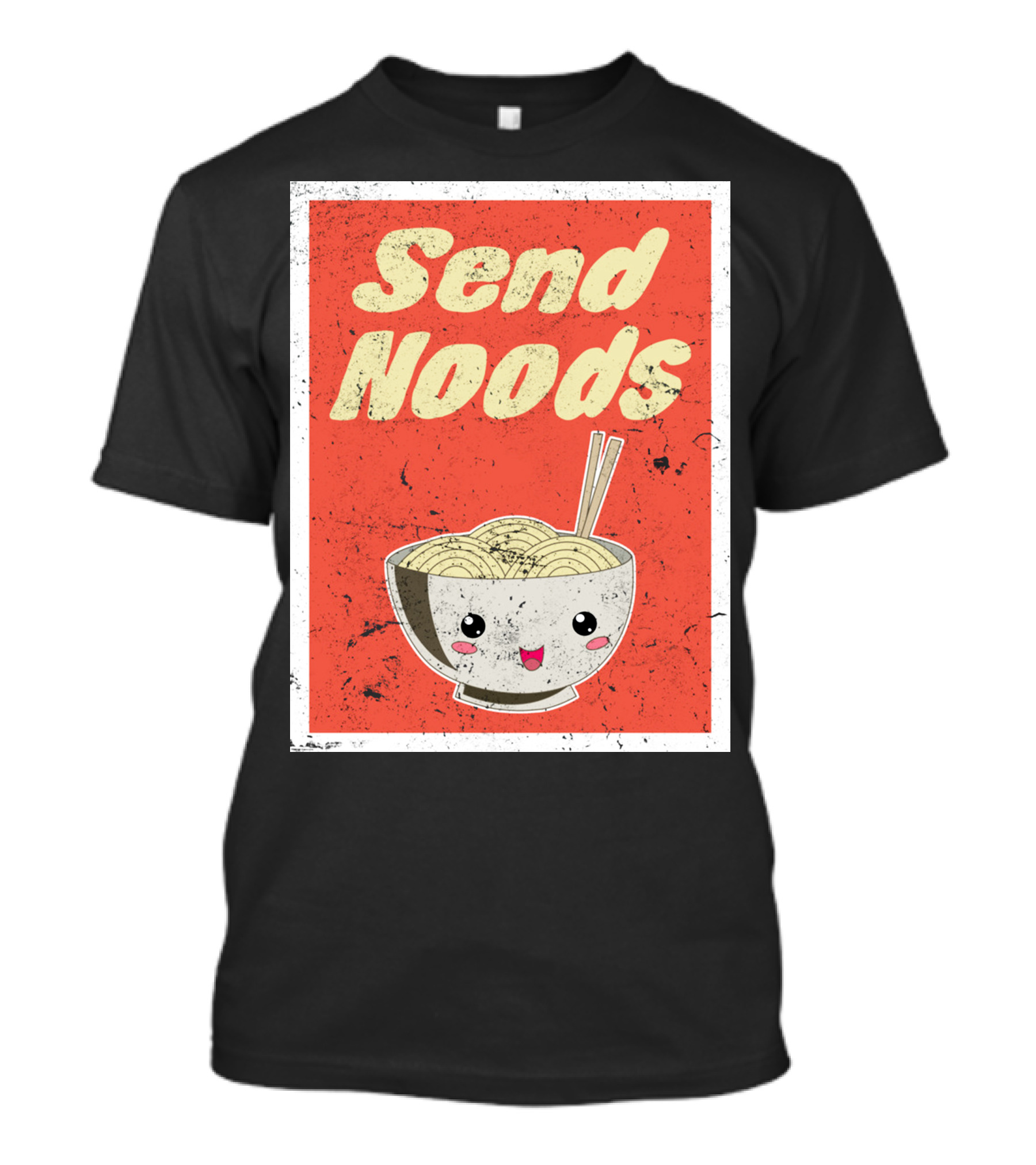 Send Noods Japenese Ramen Cat T-Shirt