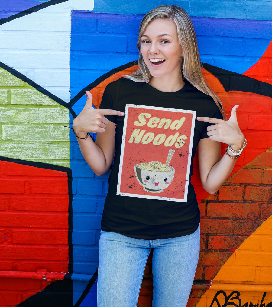Send Noods Japenese Ramen Cat T-Shirt