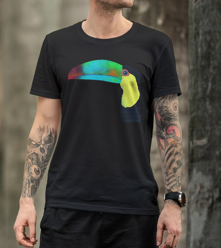 A Vibrant Rainbow Toucan T-Shirt