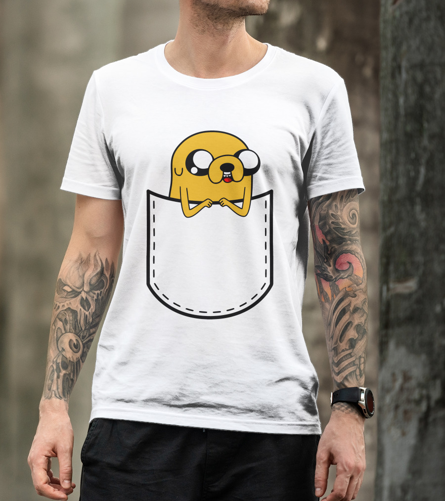 Adventure Time Jake In Pocket T-Shirt