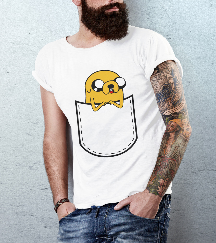 Adventure Time Jake In Pocket T-Shirt