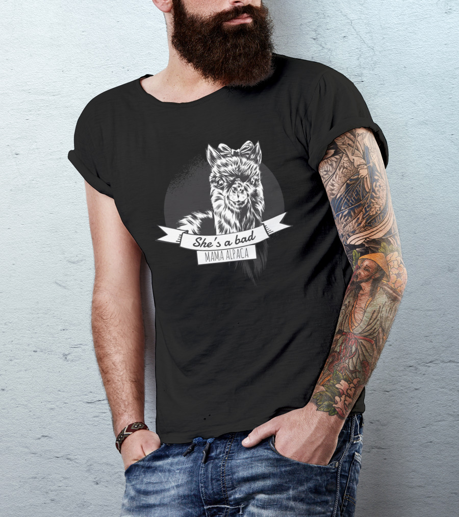 She's A Bad Mama Alpaca T-Shirt
