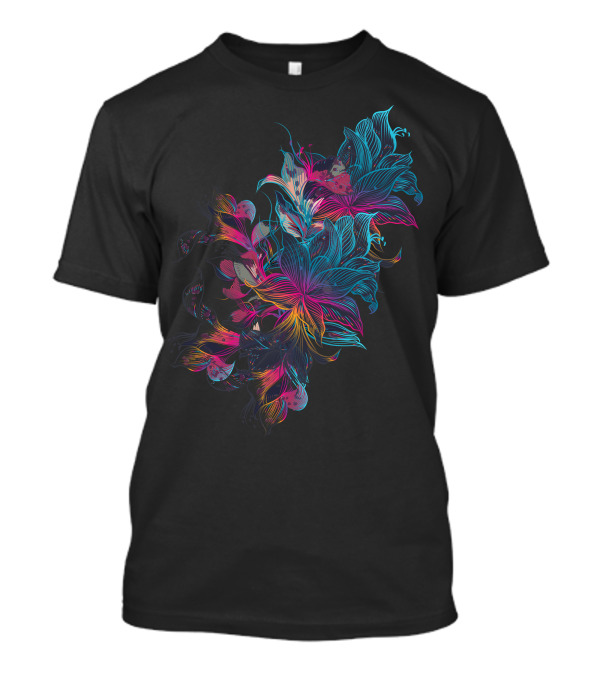 Art 387 Neon Floral T-Shirt