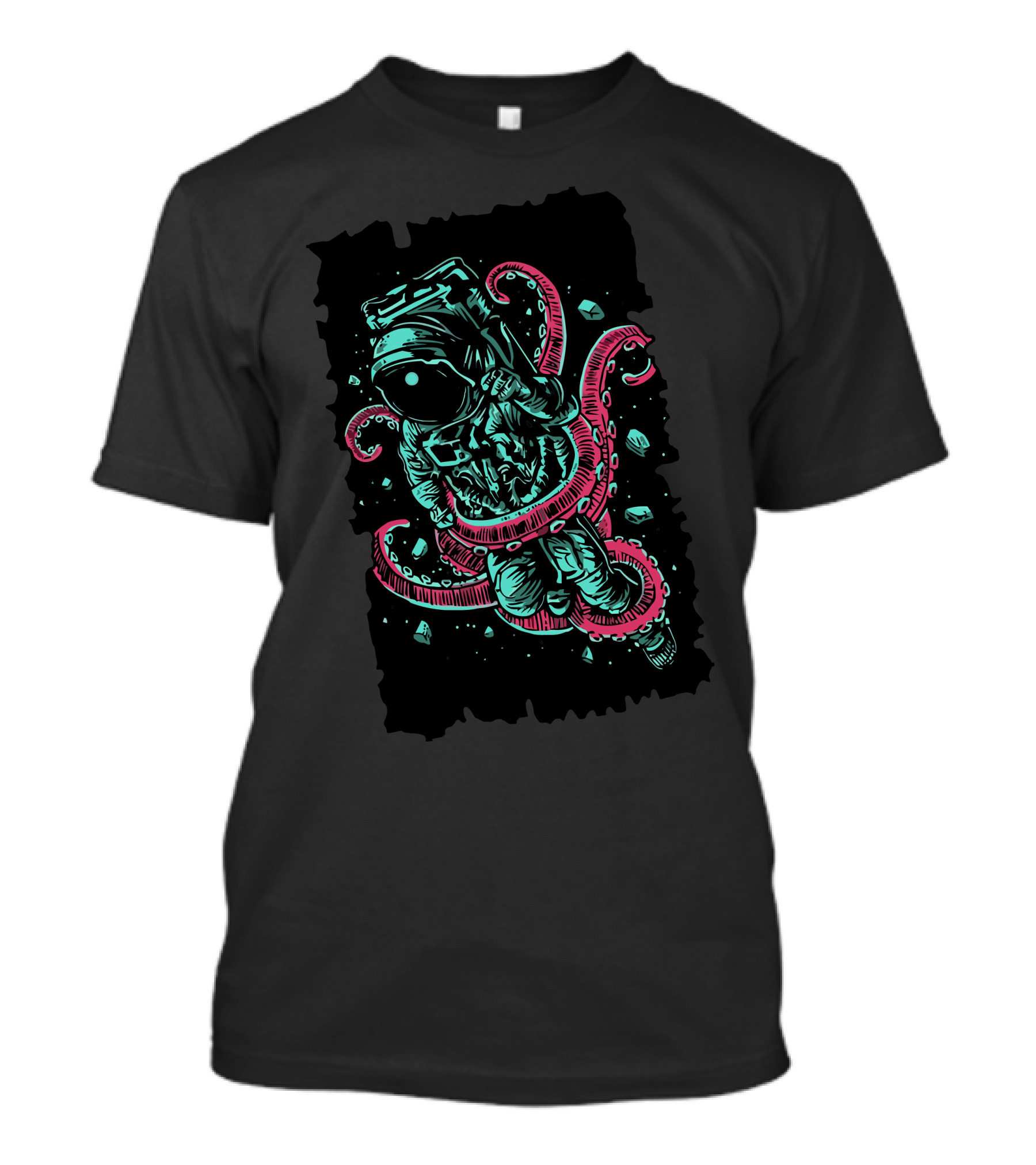 Space Adventure Octopus Astronaut Exploration T-Shirt
