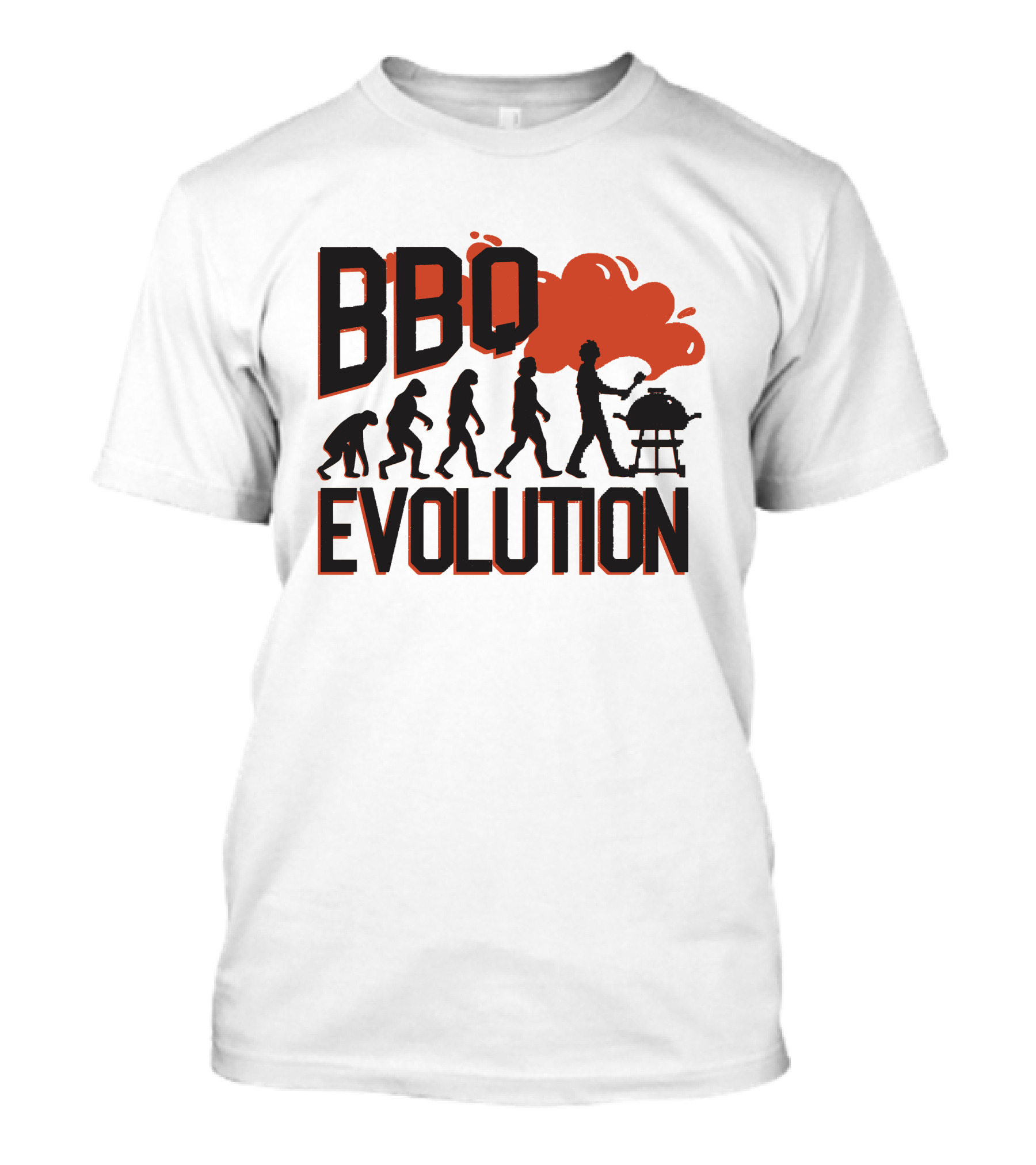 BBQ Evolution Grilling Silhouettes Smoke T-Shirt
