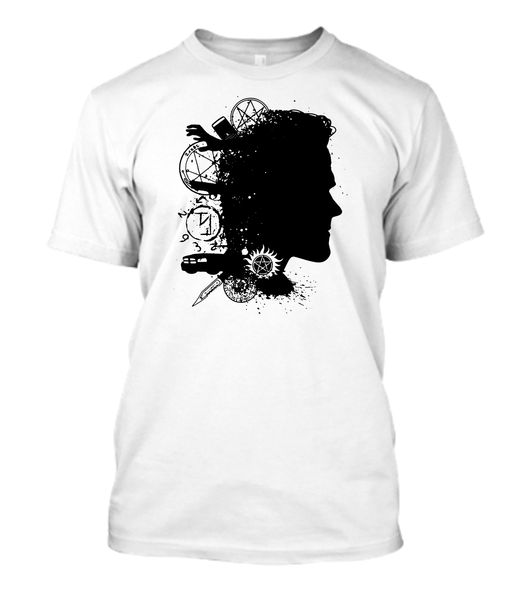 Brothers In Arms Sam Supernatural Silhouette Symbols T-Shirt