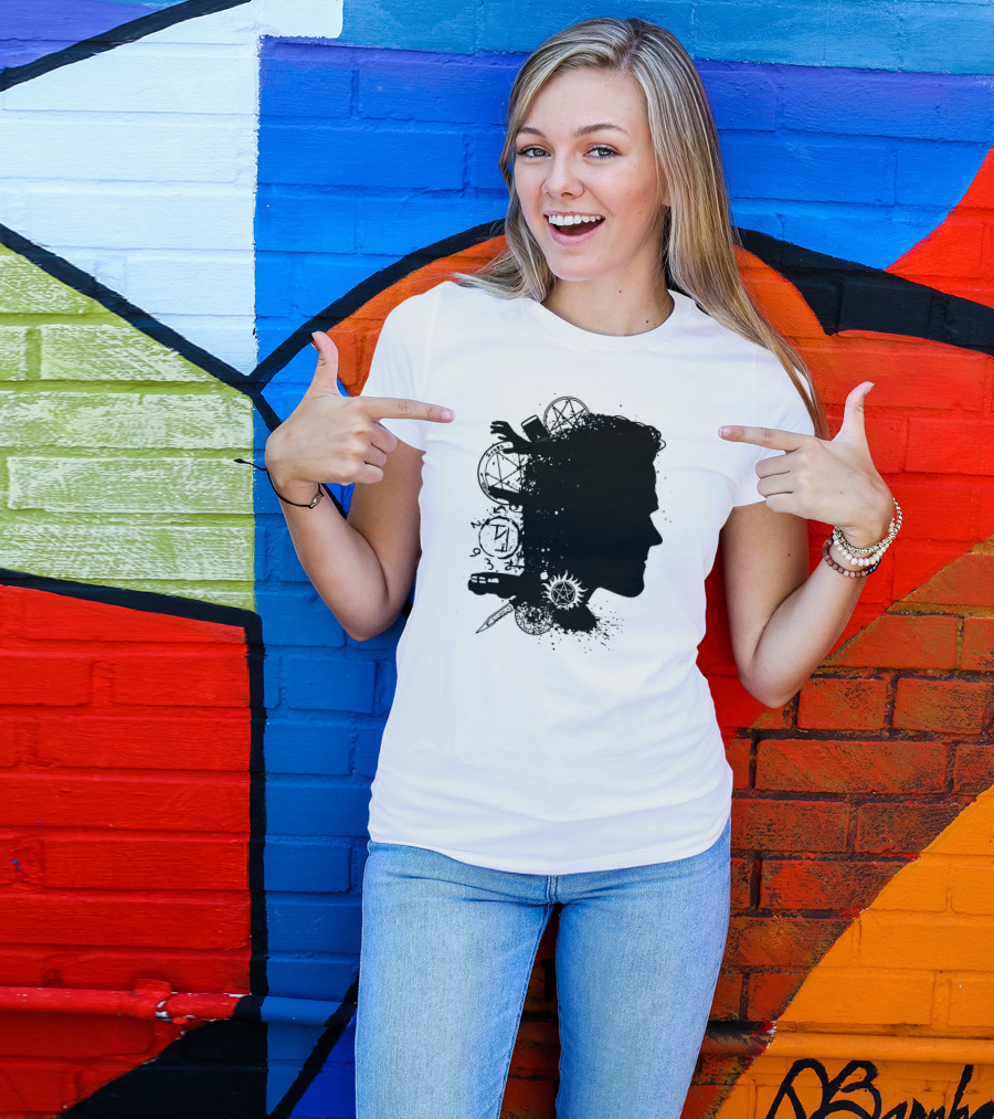 Brothers In Arms Sam Supernatural Silhouette Symbols T-Shirt