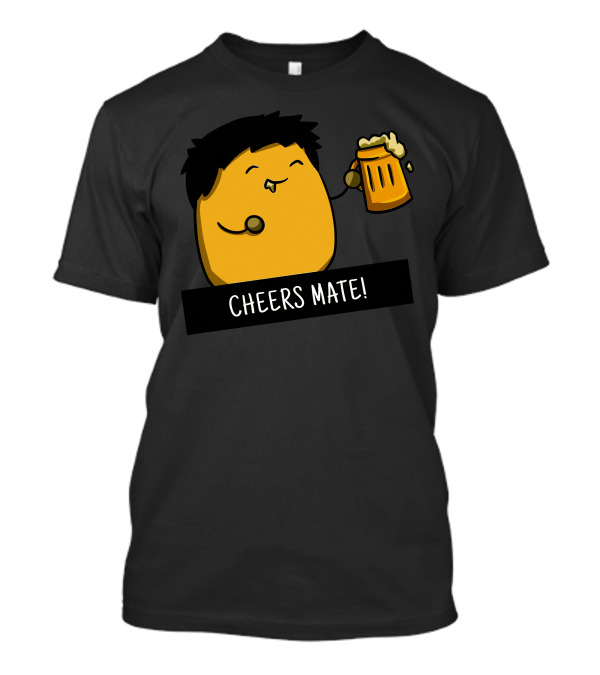 Cheers Mate Beer Mug Character T-Shirt