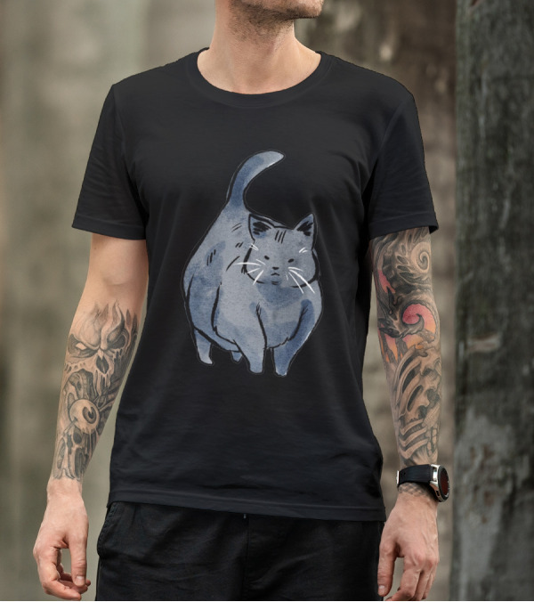 Chonk Blok Cat Gym Meme T-Shirt