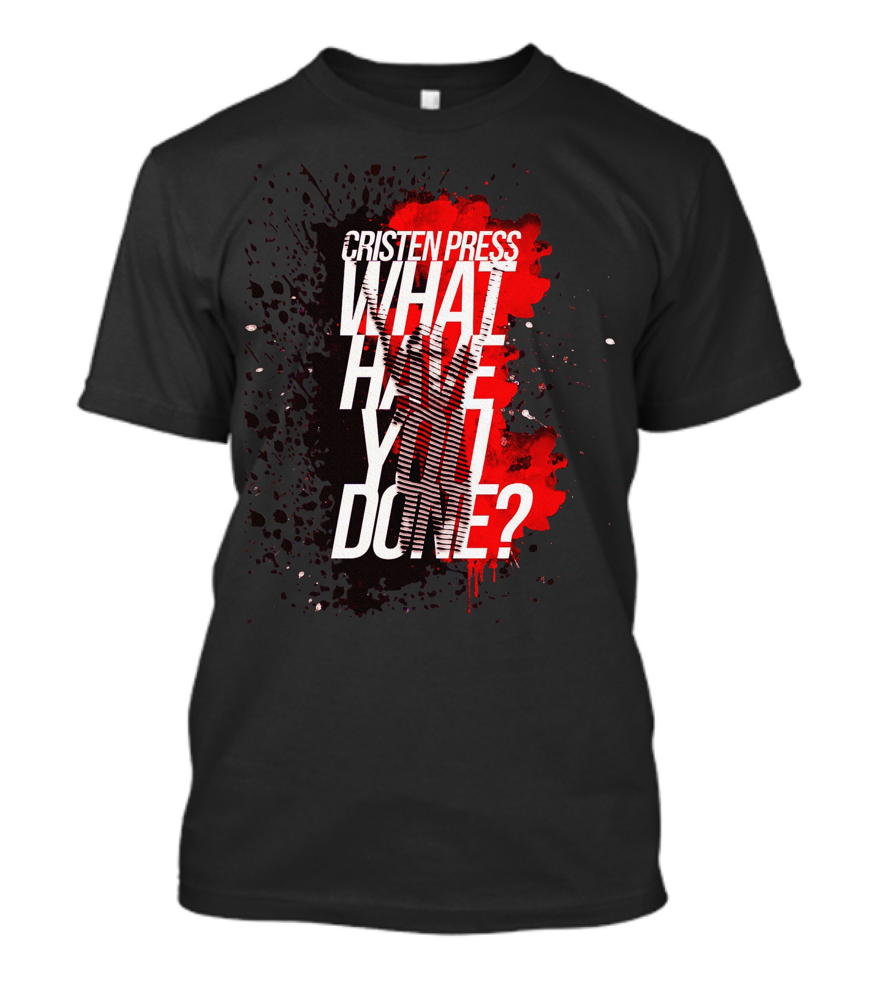 Cristen Press What Have You Done Bold Splatter T-Shirt