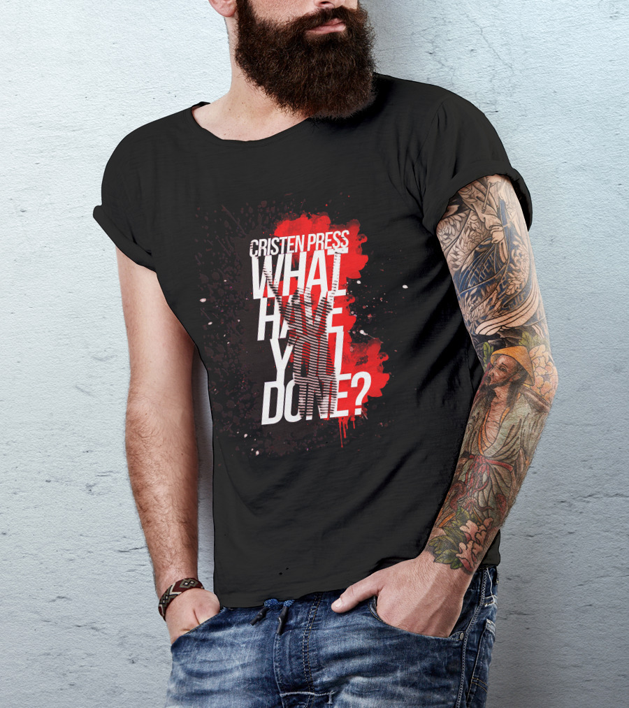 Cristen Press What Have You Done Bold Splatter T-Shirt
