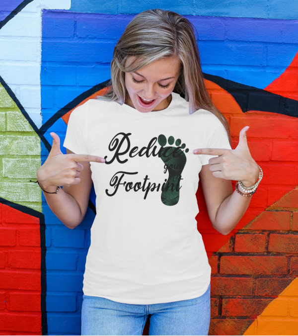 Reduce Your Footprint Climate Change Leaf T-Shirt