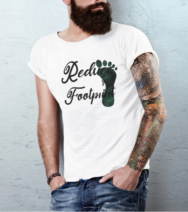 Reduce Your Footprint Climate Change Leaf T-Shirt