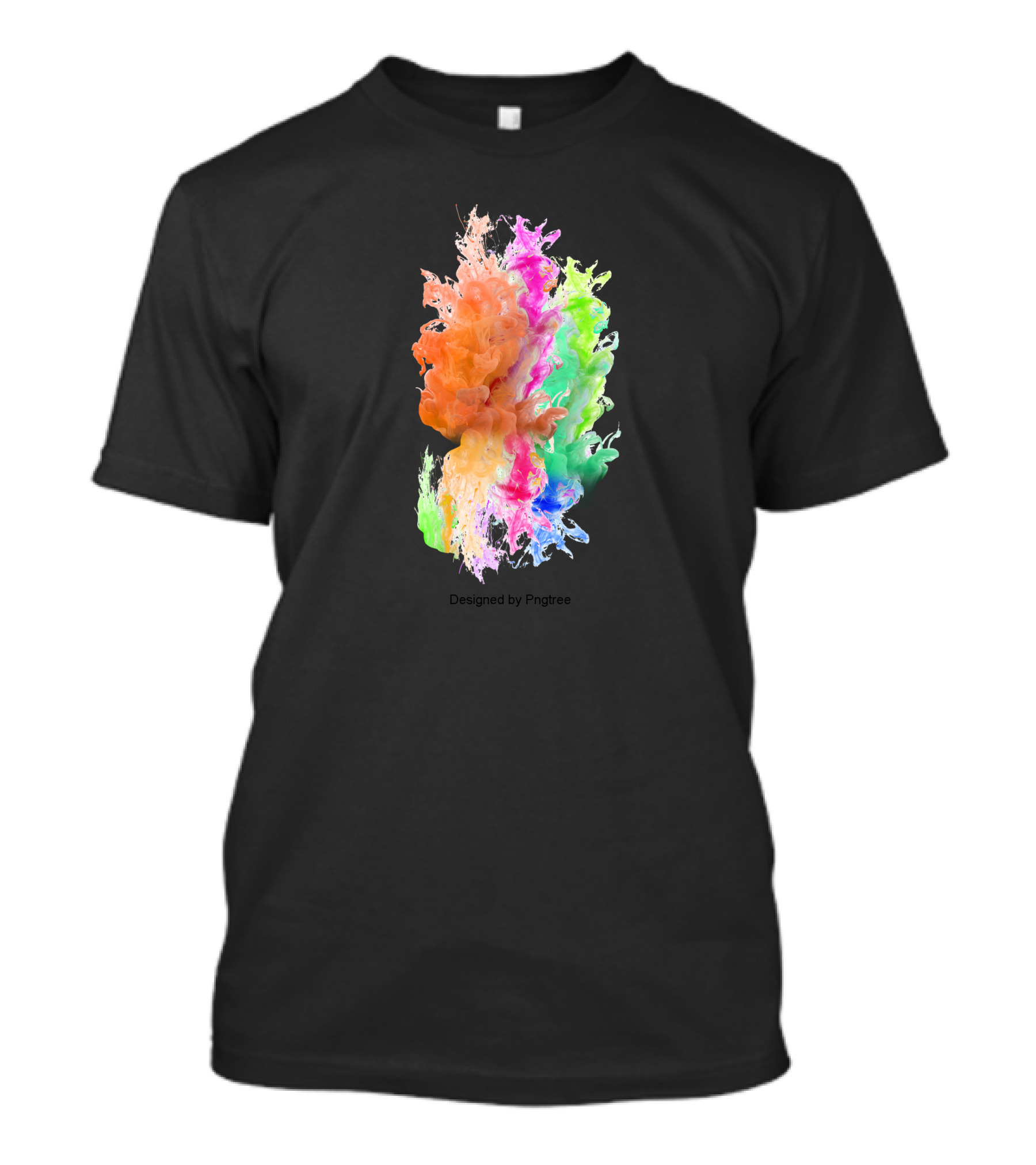 Colored Smoke Designed By Pngtree T-Shirt
